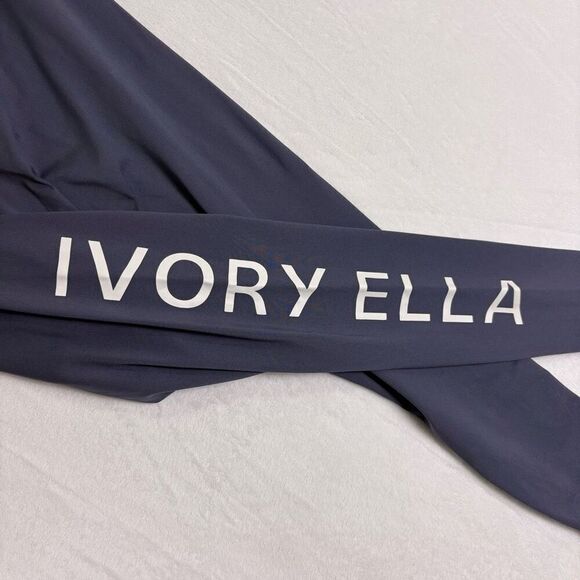 Ivory Ella Blue Leggings with Logo on Side Girl's Size Large - Picture 11 of 12